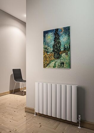 Warma Serez Alüminyum Radyatör 850 X 600 Pütürlü Beyaz RAL 9016