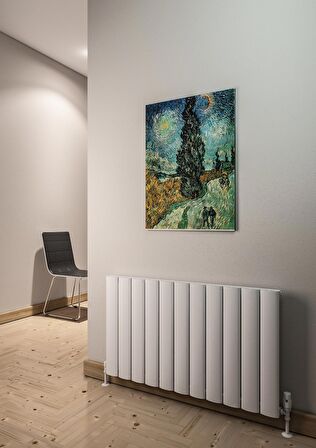 Warma Serez Alüminyum Radyatör 1040 X 600 Pütürlü Beyaz RAL 9016