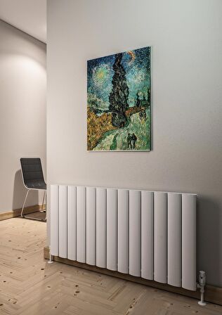 Warma Serez Alüminyum Radyatör 1230 X 600 Pütürlü Beyaz RAL 9016