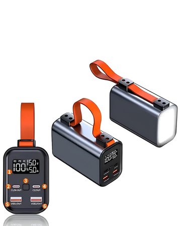 Venandin Opulix PWB30B1 30.000 mAh 100W PD Hızlı Şarj Powerbank – Entegre Kablolu, LED Göstergeli, Çoklu Cihaz Desteği