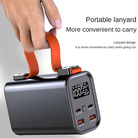 Venandin Opulix PWB30B1 30.000 mAh 100W PD Hızlı Şarj Powerbank – Entegre Kablolu, LED Göstergeli, Çoklu Cihaz Desteği