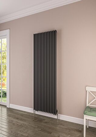 Warma Diva Çelik Radyatör 580 X 1800 Pütürlü Antrasit 7946