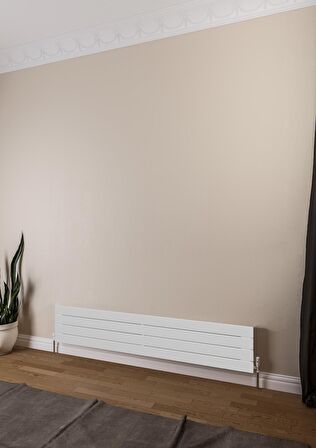 Warma Teos Çelik Radyatör 1400 X 295 Beyaz RAL 9016 Gloss 80