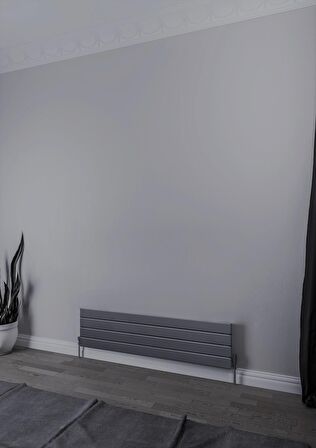 Warma Teos Çelik Radyatör 1200 X 295 Pütürlü Siyah RAL 9005