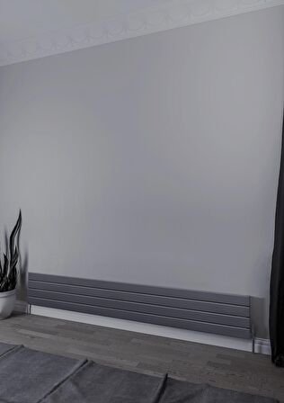 Warma Teos Çelik Radyatör 1800 X 295 Pütürlü Siyah RAL 9005