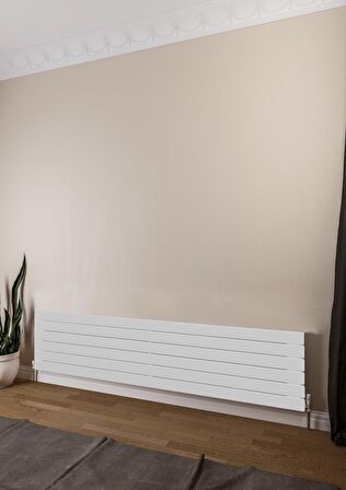 Warma Teos Çelik Radyatör 1800 X 445 Beyaz RAL 9016 Gloss 80