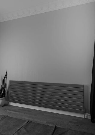 Warma Teos Çelik Radyatör 1800 X 595 Pütürlü Siyah RAL 9005