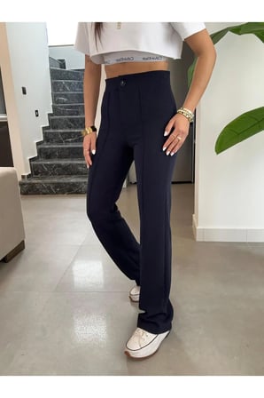Çimalı Palazzo Pantolon, 4 Mevsim, En Boy Likralı, Favori Pantolon, İş Pantolonu