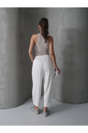 Kadın Skye Yumuşak Modal Paça Tutturmalı Pantolon