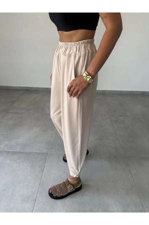 Kadın Skye Modal Paça Tutturmalı Pantolon