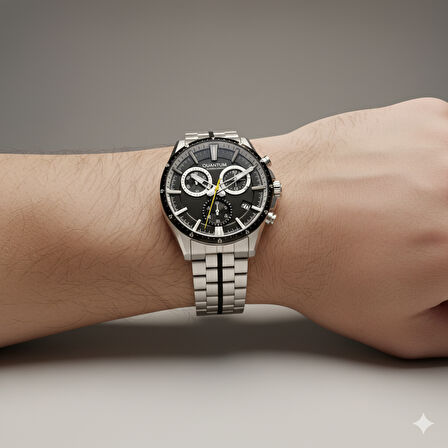 Quantum PWG1108N.350 Erkek Kol Saati | 45MM, 10 ATM, Paslanmaz Çelik, Chronograph