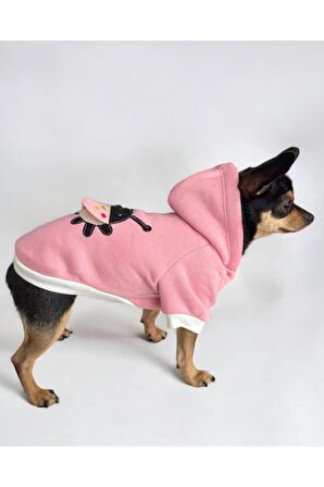 Pink Ladybird Köpek Sweatshirt, Hoodie, Köpek Kazağı, Köpek Kıyafeti