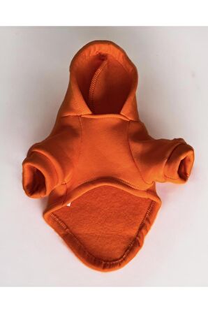 Orange Soft Köpek Sweatshirt, Hoodie, Köpek Kazağı, Köpek Kıyafeti