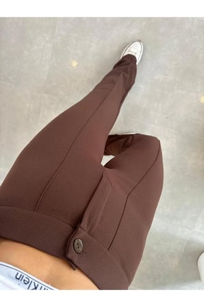 Çimalı Palazzo Pantolon, 4 Mevsim, En Boy Likralı, Favori Pantolon, İş Pantolonu