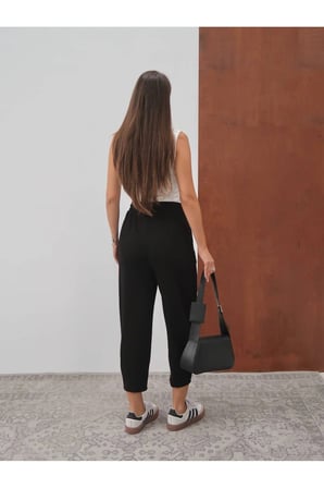 Kadın Keys Çimalı Barrel/Balon Pantolon