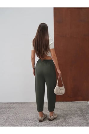 Kadın Keys Çimalı Barrel/Balon Pantolon