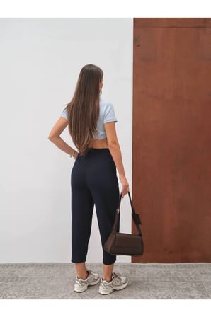 Kadın Keys Çimalı Barrel/Balon Pantolon