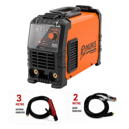 Nuriş MA200E İnverter Kaynak Makinesi 200A + 1 Paket 2.5mm Elektrot