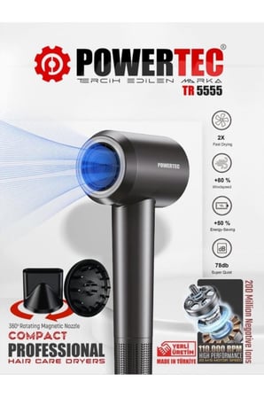 POWERTEC TR 5555 S PLAZMA FÖN MAKİNESİ