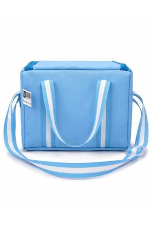 Çocuk Termal Okul Beslenme Çantası | Şeffaf Cepli Peluş Aksesuarlı Omuz Askılı Lunch Bag
