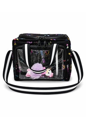 Çocuk Termal Okul Beslenme Çantası | Şeffaf Cepli Peluş Aksesuarlı Omuz Askılı Lunch Bag