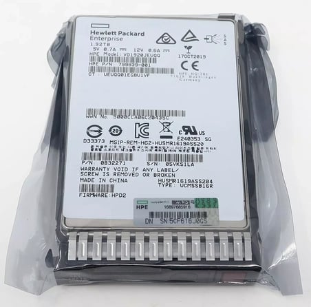 HPE 1.92TB 12Gbps SAS 2.5" Server Sunucu SSD PX05SRB192 M0001920JWFWU SDFAM01EAA001 P07306-002