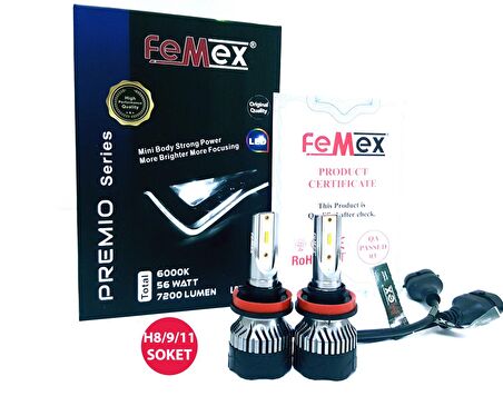 Nissan Qasqai (2014 ve Sonrası) Kısa Far Led Ampul FEMEX Premio H8/11