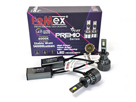 Citröen C3 Araçlar için  Led Xenon Uzun Far Aydınlatma Ampulu FEMEX Premio Plus H1