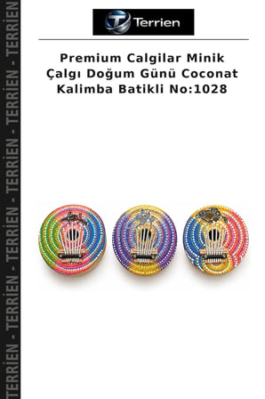 Premium Calgilar Minik Çalgı Doğum Günü Coconat Kalimba Batikli No:1028