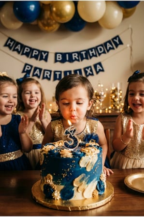 Taç Detaylı Siyah Kristal Taşlı Rakam Mum Doğum Günü Pasta Süsü