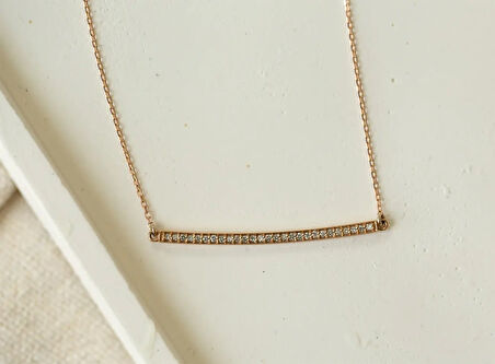 Pırlanta Taşlı Kolye