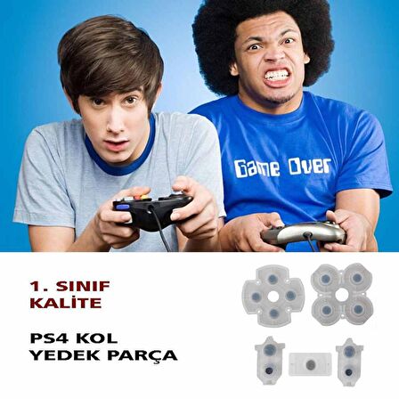 PS4 Kol Tamir JDS JDM 030 040 050 055 İç Lastik Takımı Rubber Pad Silikon 1. KALİTE PS4 Yedek Parça