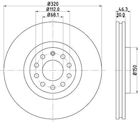 FREN DİSKİ ÖN A4-A6 01- 05