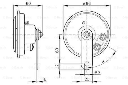 KORNA 12V 50W ÇAP 96MM 110 DB 420 HZ