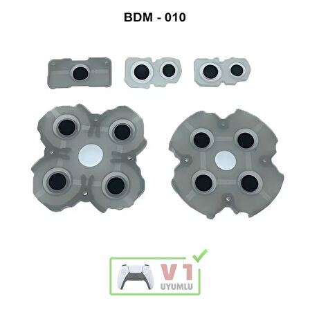 Ps5 İç Lastik Seti V1 Uyumlu BDM-010 Silikon İletken PS5 Yedek Parça Kol Tamiri