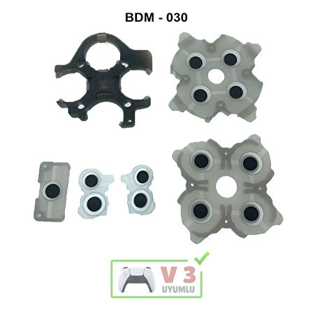 Ps5 İç Lastik Seti V3 Uyumlu BDM-030 Silikon İletken PS5 Yedek Parça Kol Tamiri