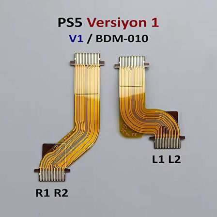 PS5 L1 L2 R1 R2 Motor Flex Kablo Seti V1 Uyumlu BDM-010 Yedek Parça