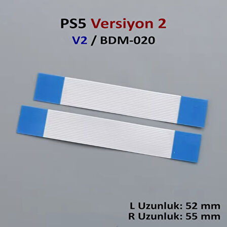 PS5 L1 L2 R1 R2 Motor Flex Kablo Seti V2 Uyumlu BDM-020 Yedek Parça