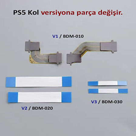 PS5 L1 L2 R1 R2 Motor Flex Kablo Seti V2 Uyumlu BDM-020 Yedek Parça