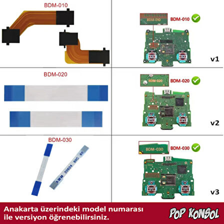PS5 L1 L2 R1 R2 Motor Flex Kablo Seti V3 Uyumlu BDM-030 Yedek Parça