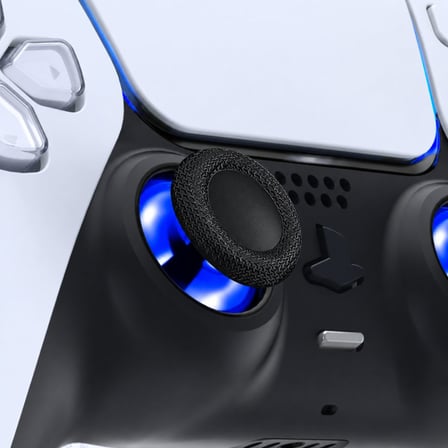PS5 Manyetik Motor Topuz 1+1 Set Mavi Krom Hall Sensör Analog Playstation 5 Yedek Parça