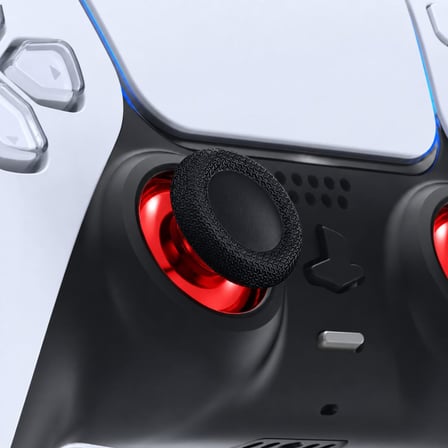 PS5 Analog Başlık Kırmızı Krom Topuz Playstation 5 Kol Tamir Yedek Parça