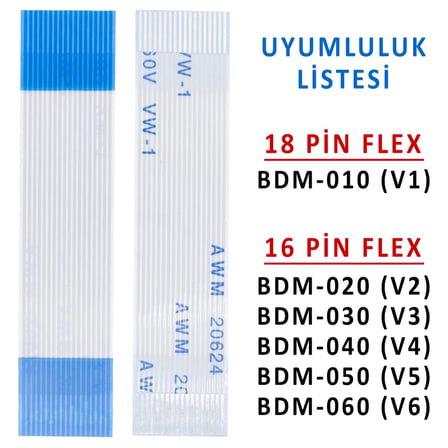 PS5 Touchpad 18 Pin Flex BDM 010 Dualsense V1 Uyumlu Yedek Parça