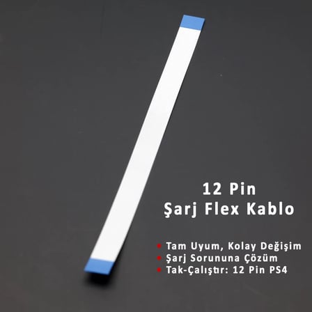 PS4 12 Pin Flex Şarj Soket Kablosu 010 011 020 030 040 050 055 Uyumlu Playstation 4 Kol Yedek Parça