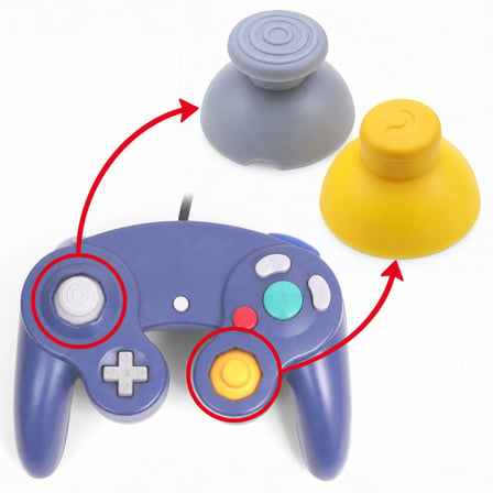 Gamecube Analog Başlık Seti Model A NGC Topuz Yedek Parça Versiyon 1