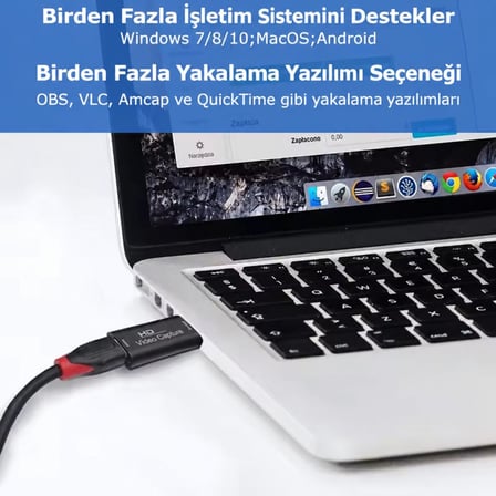 HDMI Video Capture Kartı Full HD 1080P USB Görüntü Yakalama Video Kayıt ve Canlı Yayın Adaptörü