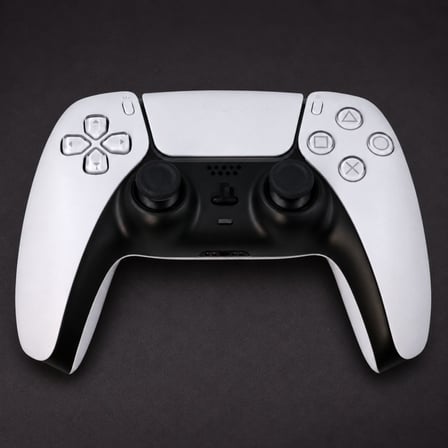 PS5 Dualsense Dekoratif Çıta Renkli Trim Şerit Playstation 5 Kol Aksesuar Siyah