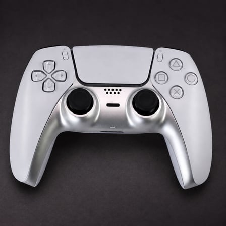 PS5 Dualsense Dekoratif Çıta Renkli Trim Şerit Playstation 5 Kol Aksesuar Gümüş