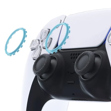 PS5 DualSense Analog Halka Yüzük PlayStation 5 Kol Accent Ring Dekoratif Yedek Parça 2 Adet Turkuaz