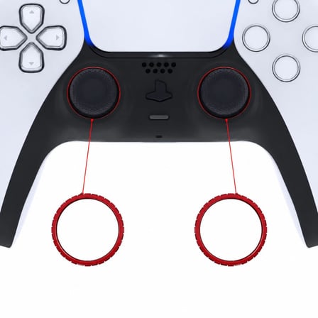 PS5 DualSense Analog Halka Yüzük PlayStation 5 Kol Accent Ring Dekoratif Yedek Parça 2 Adet Bordo